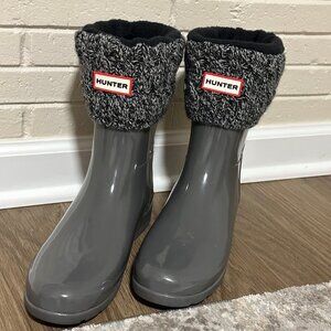 NEW Hunter Original Short Gloss Rain Boot with Liner